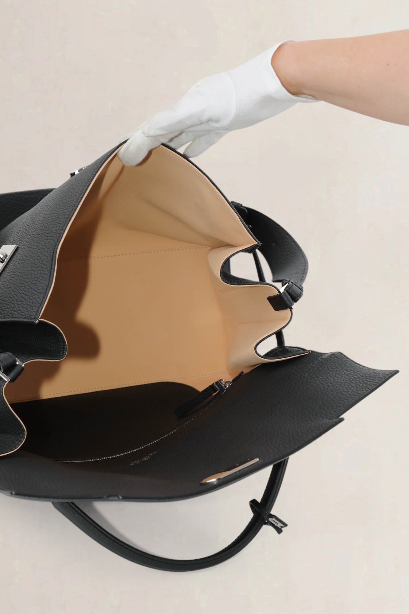 Delvaux Black Tempête XL Shoulder Bag