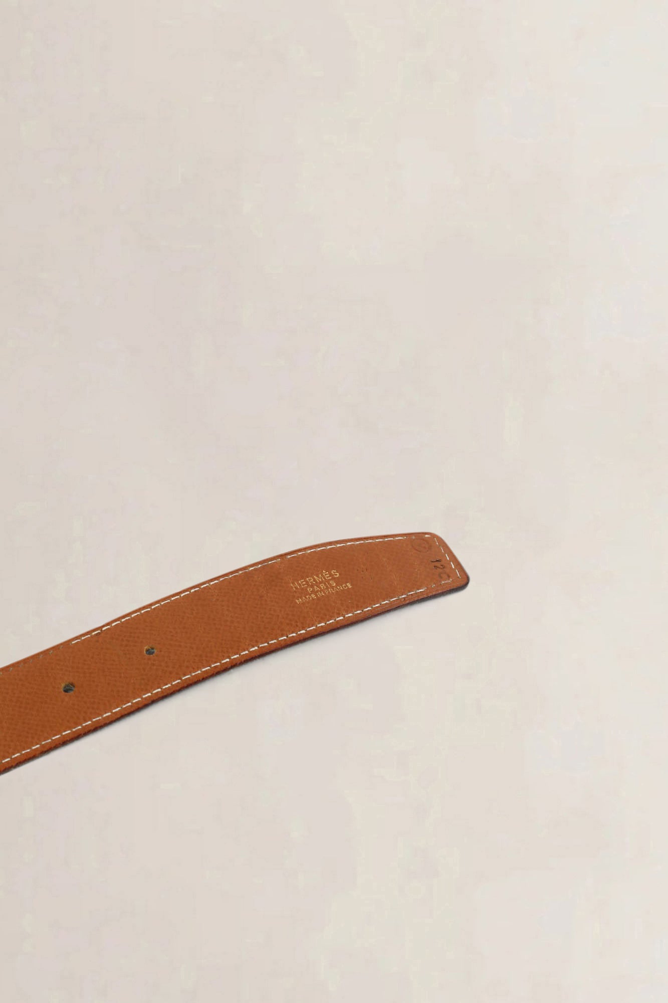 Hermès Reversible H Buckle Black/Gold Belt 80