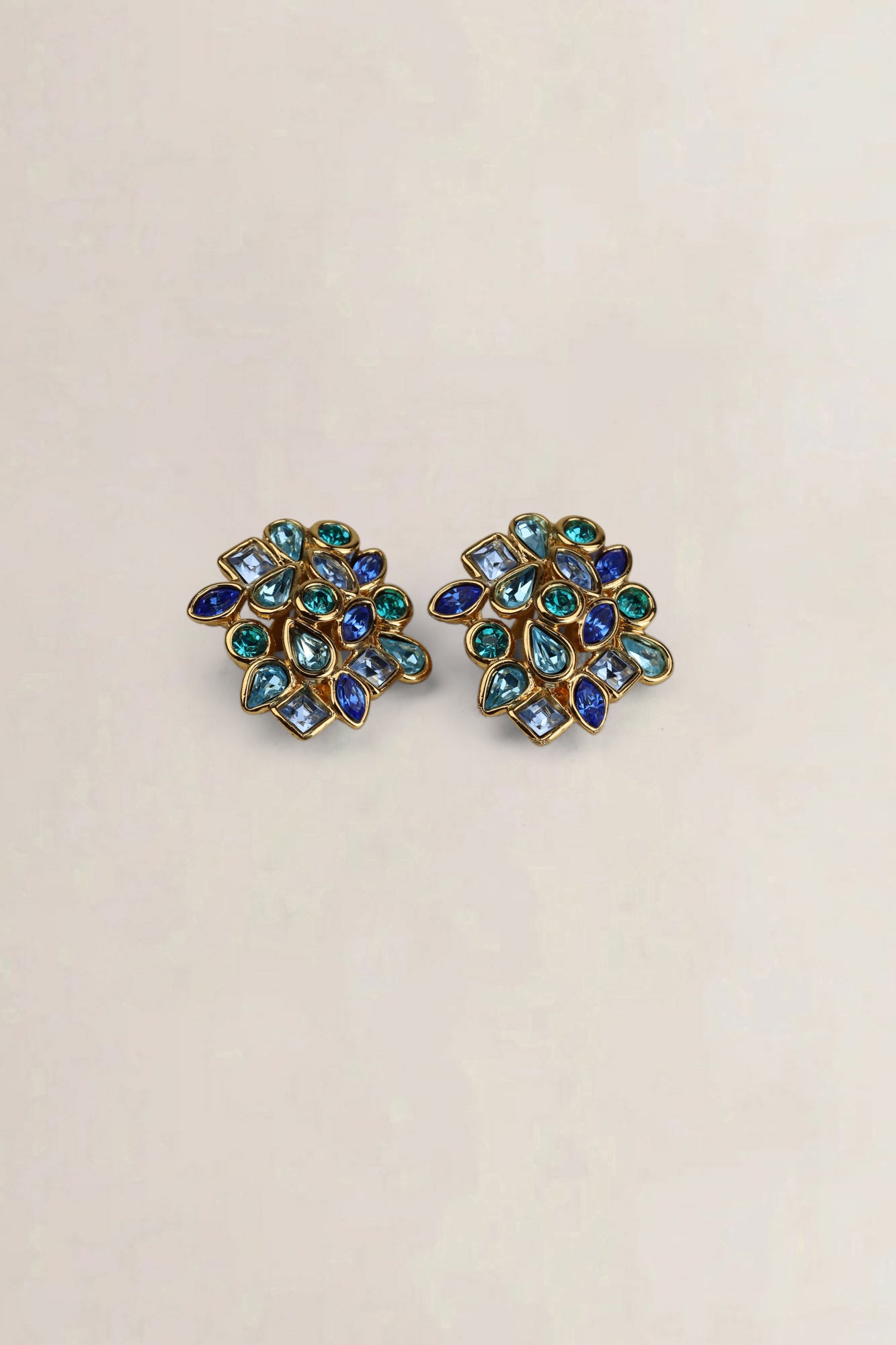 Vintage Necklace & Earrings Flower Set Gripoix