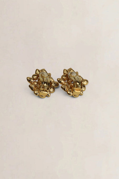 YSL Vintage Necklace & Earrings Flower Set Gripoix
