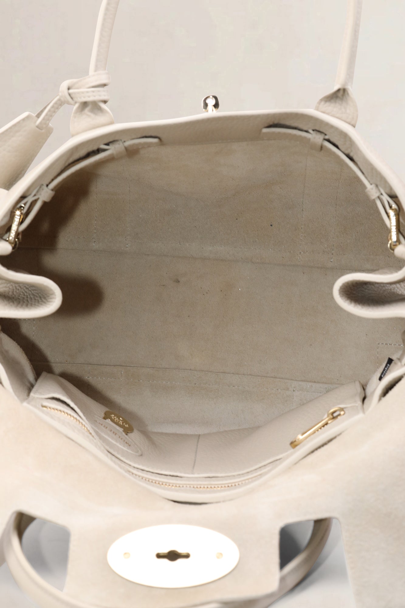 Mulberry Off-White Bayswater Handtas met Handvat