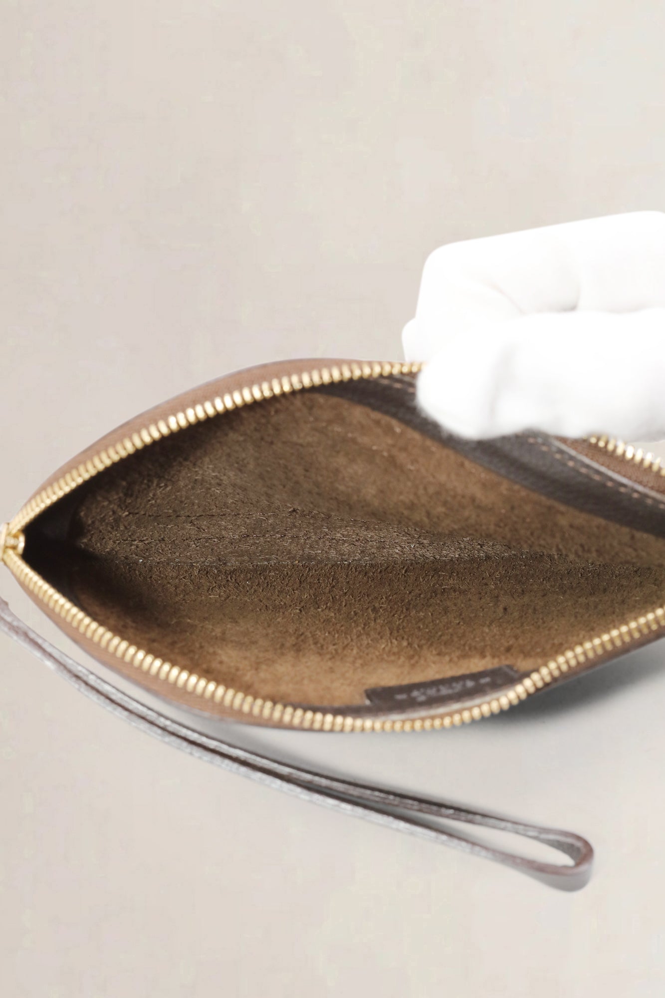 Delvaux Bruin Taurillon Pin D Rits Portemonnee