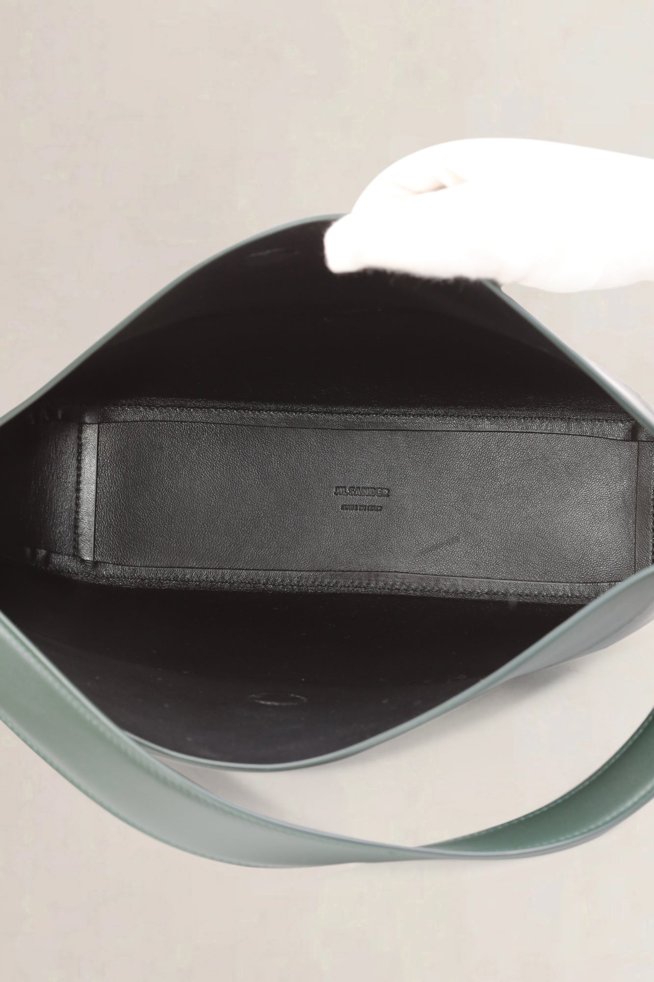 Jil Sander Groene Fortune Schoudertas