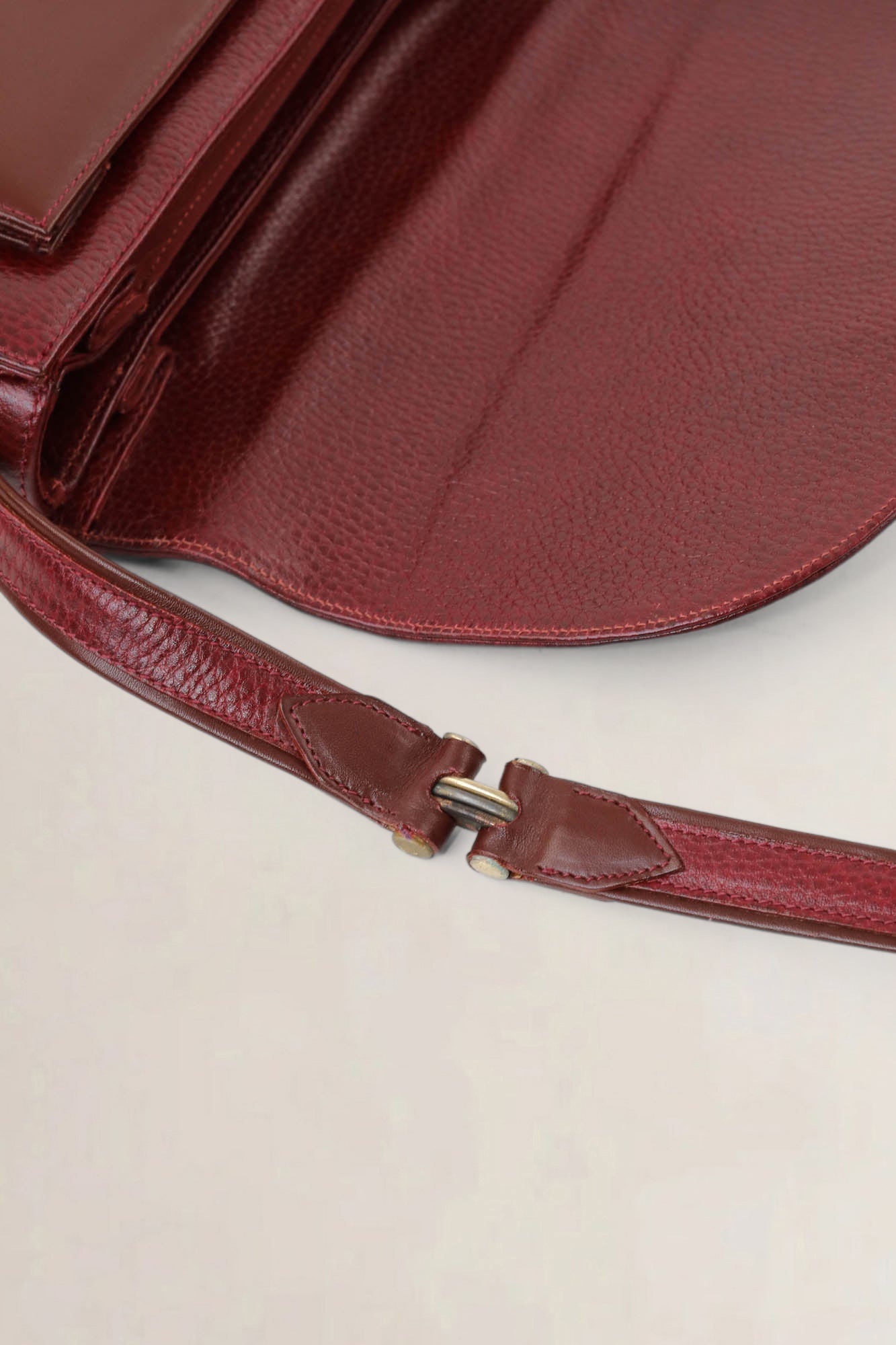 Cartier Vintage Burgundy Crossbody Bag