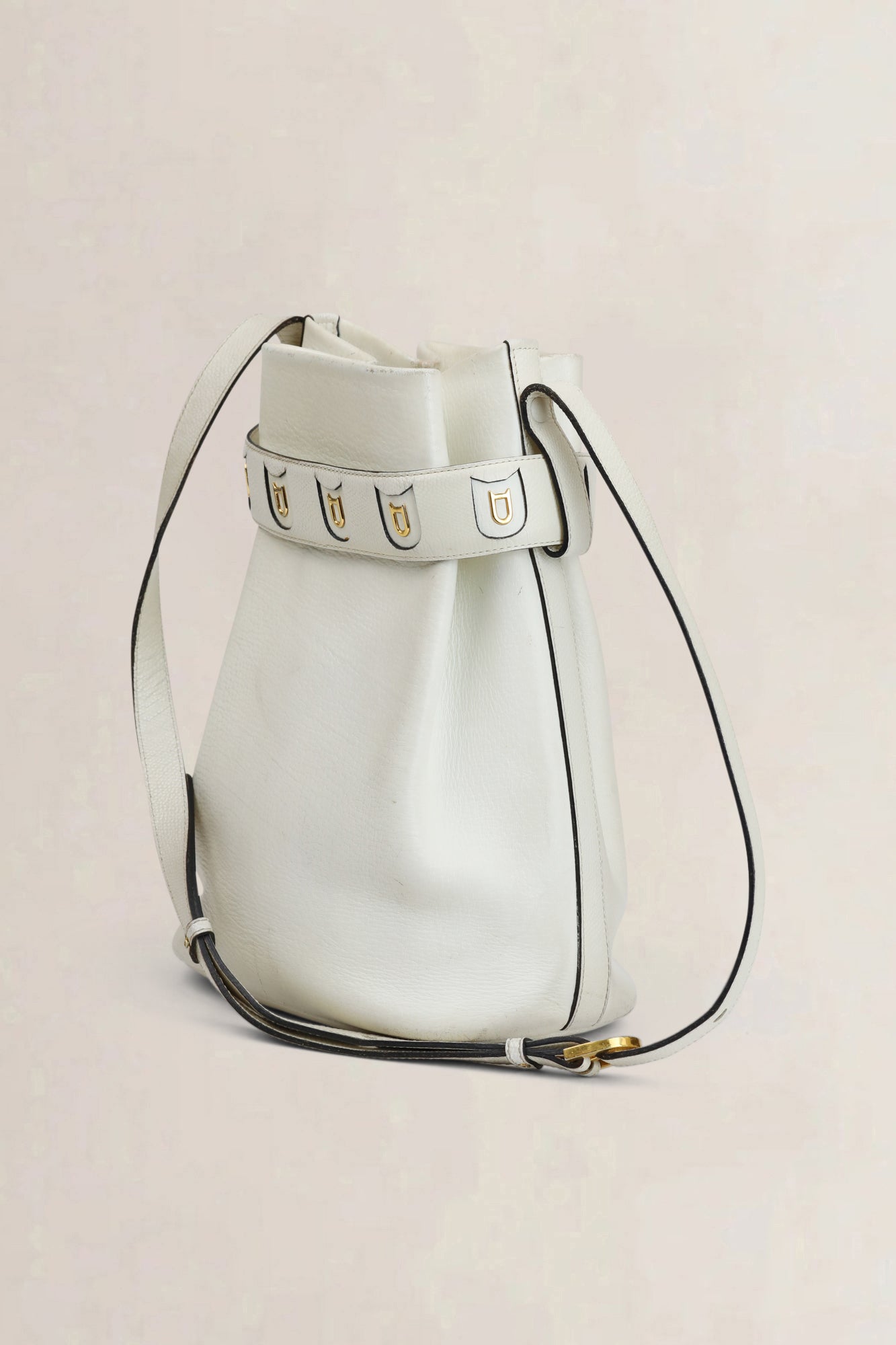 White Calicot PM Crossbody Bag