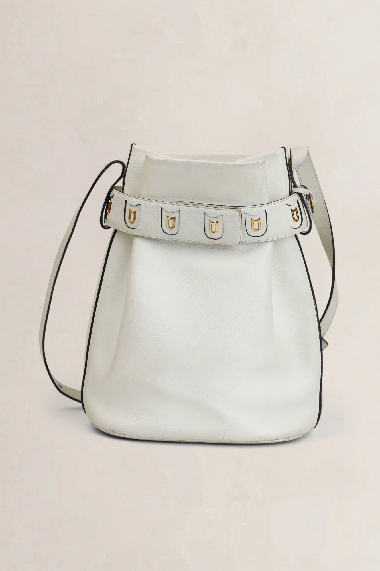White Calicot PM Crossbody Bag
