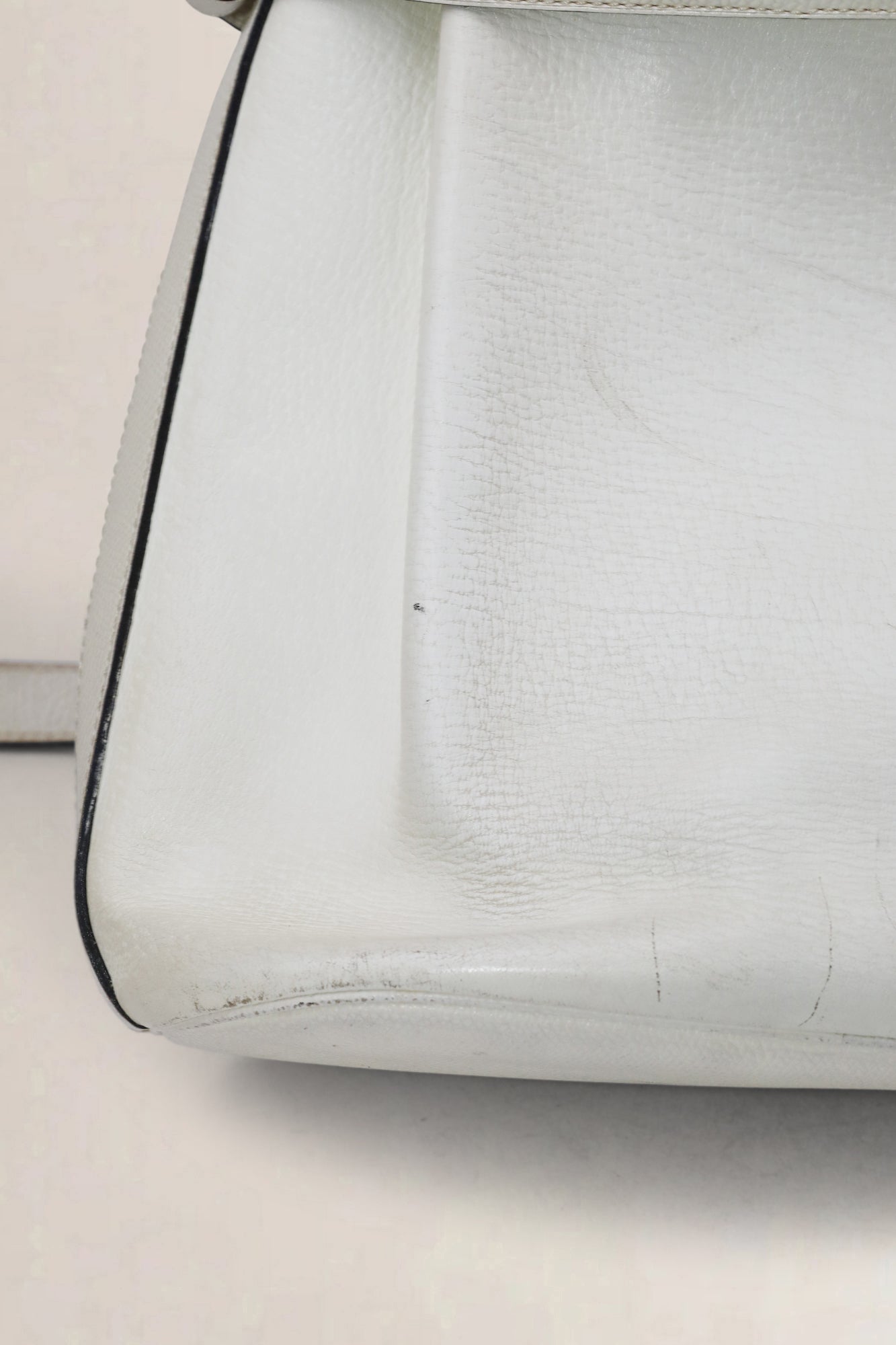 White Calicot PM Crossbody Bag