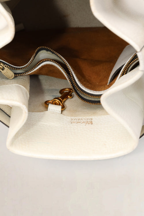 Delvaux White Calicot PM Crossbody Bag