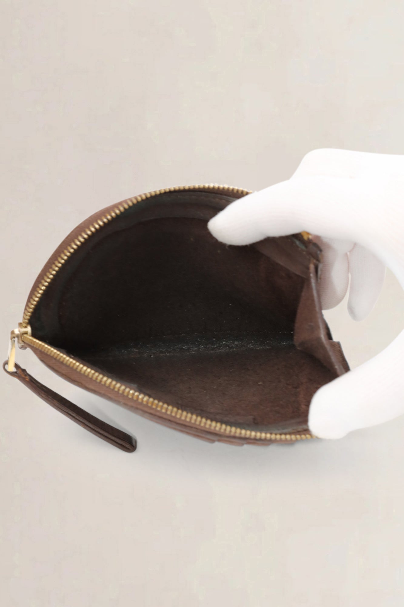 Delvaux Bruin Taurillon D Portemonnee