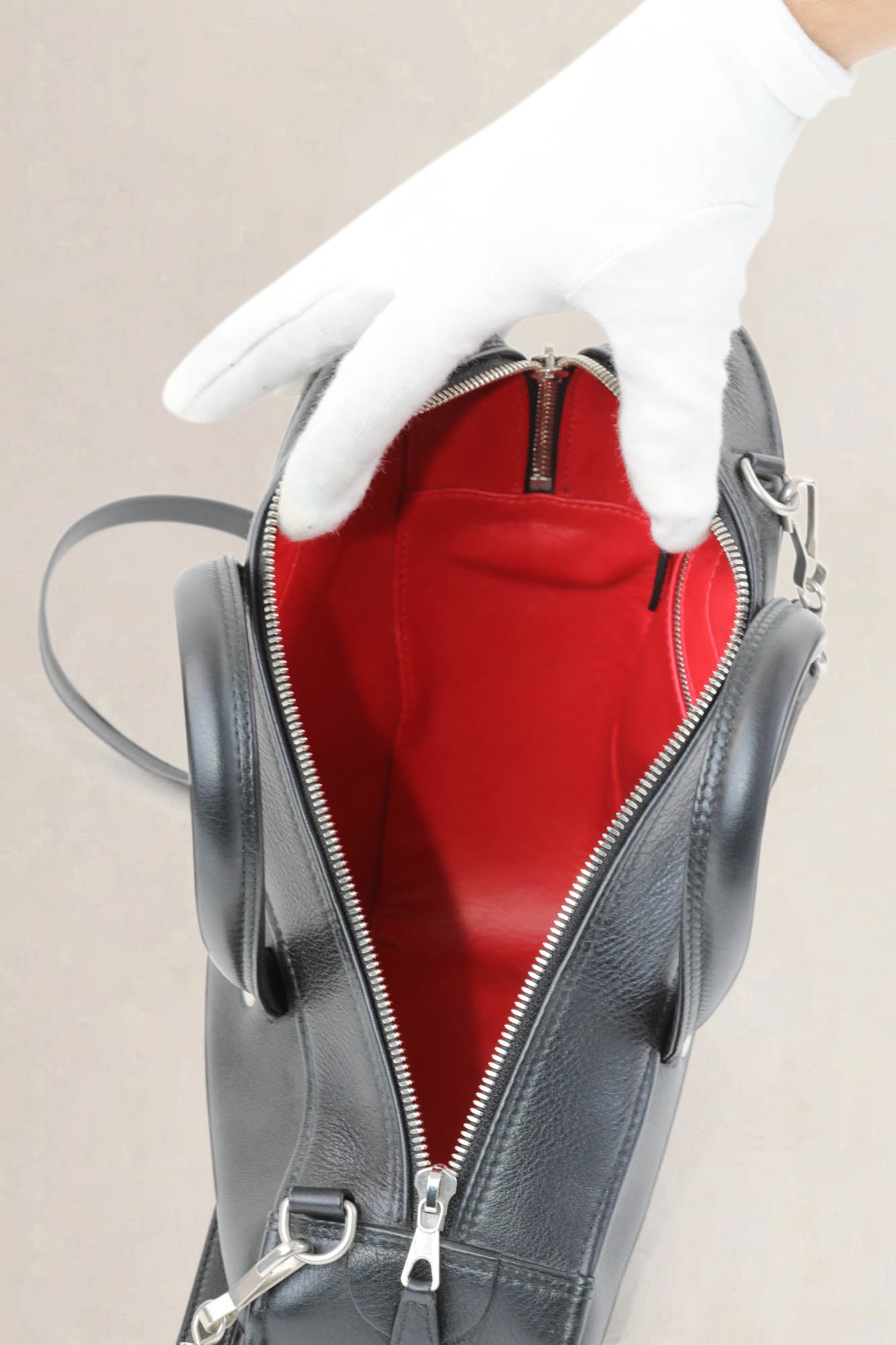 Balenciaga Black Duffle Triangle Crossbody Bag