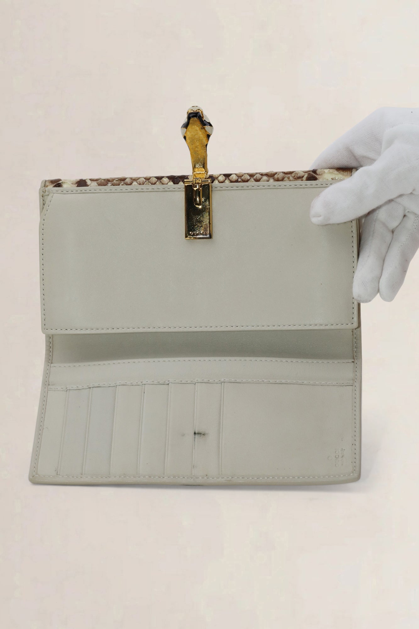 Python Continental Tiger Head Wallet