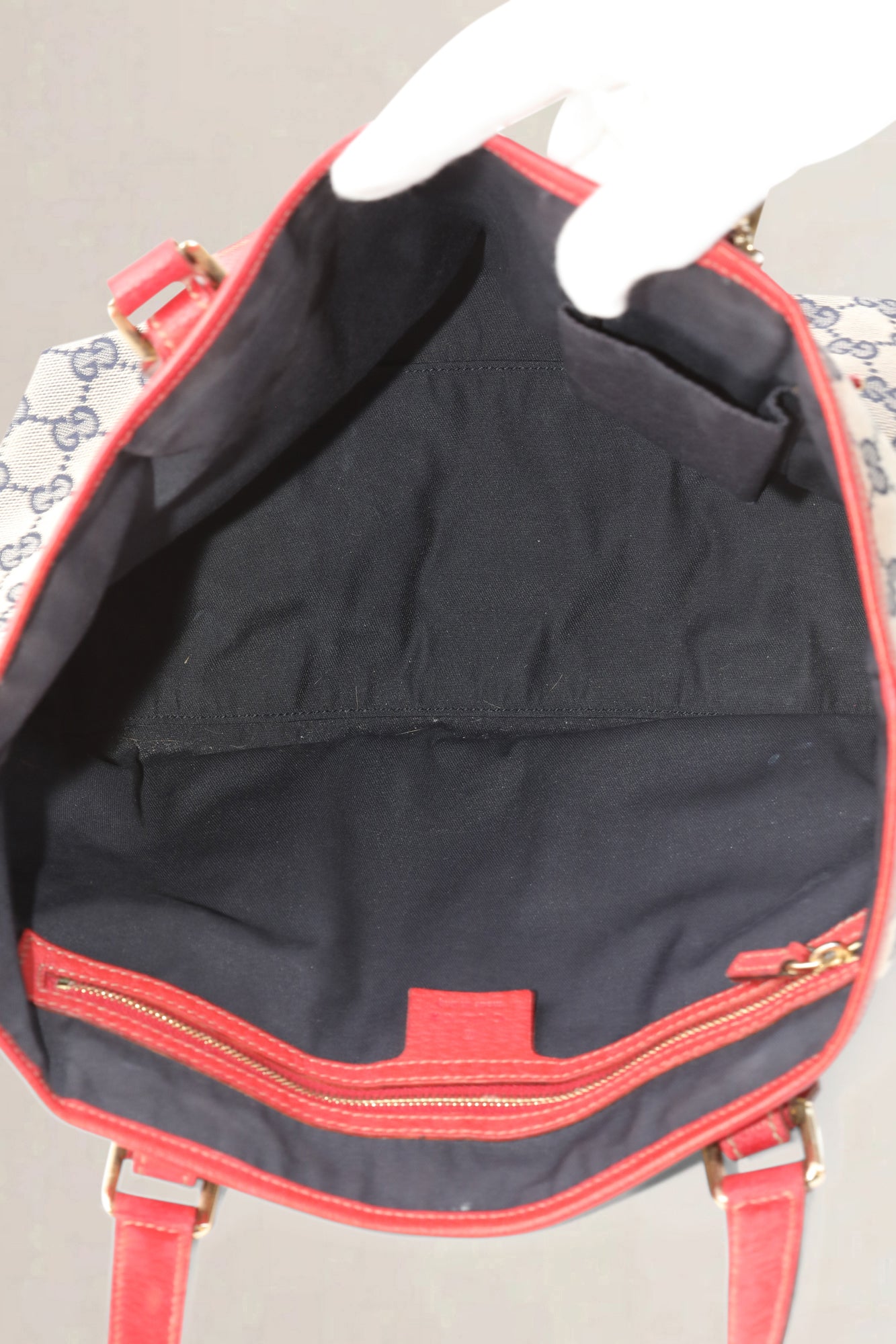 Gucci Rode Monogram Jolicoeur Shopping Schoudertas