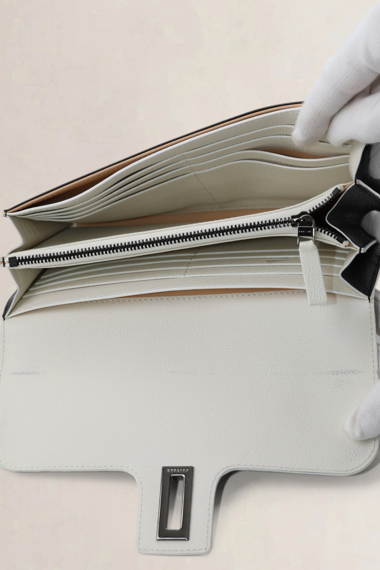 Delvaux zwarte simplistische portemonnee