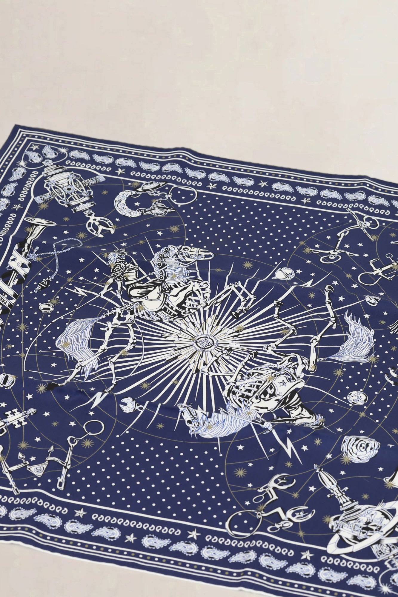 Hermès Silk Bandana Carré 55 Chorus Stellarum