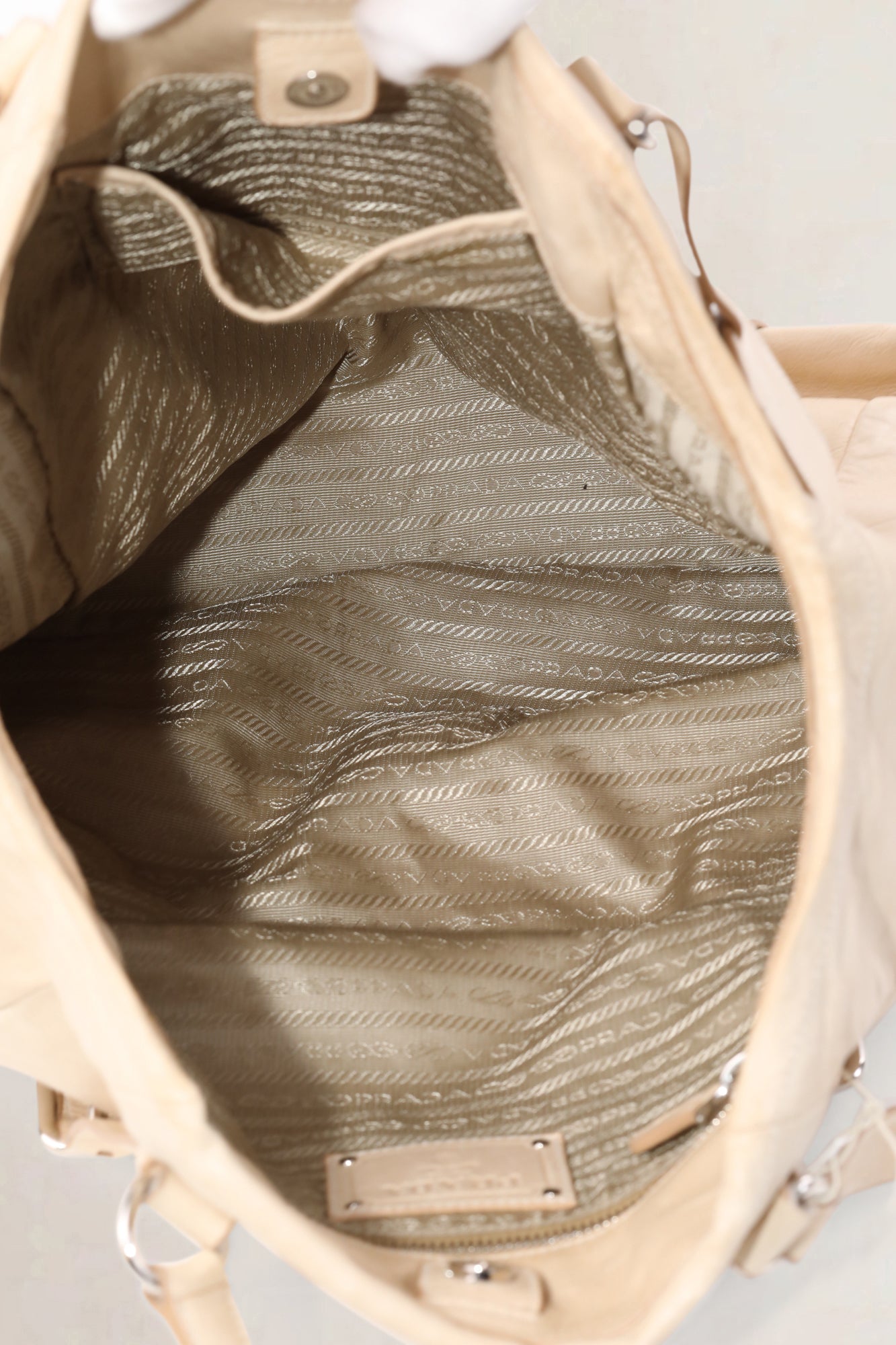 Prada Nappa Delave'Fo Shopping Schoudertas