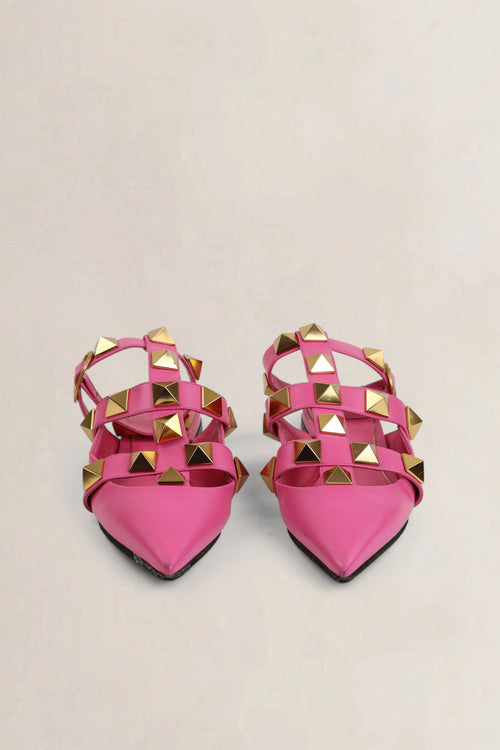 Pink Rockstud Sandals