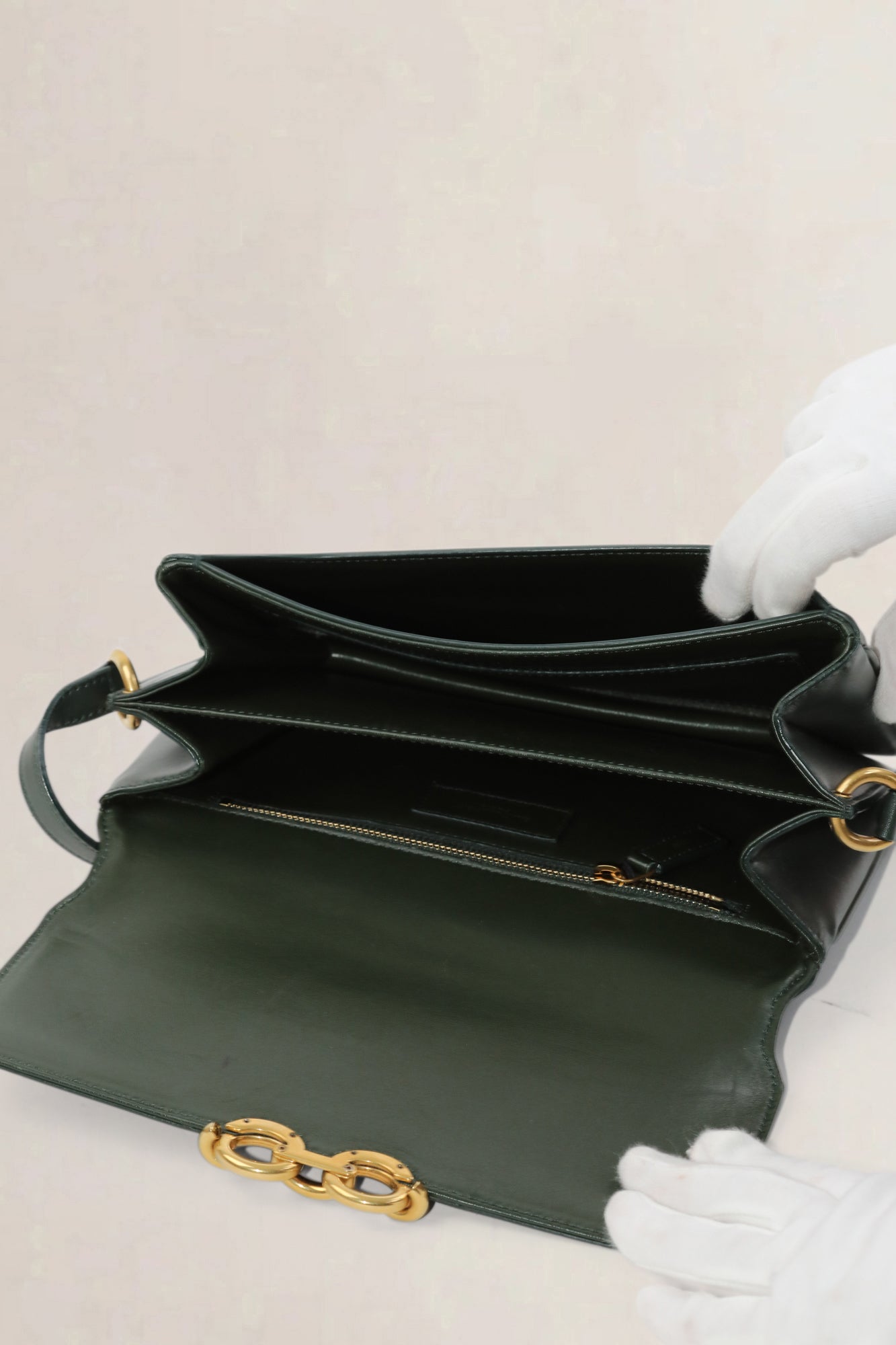 Green Le Maillon Crossbody Bag