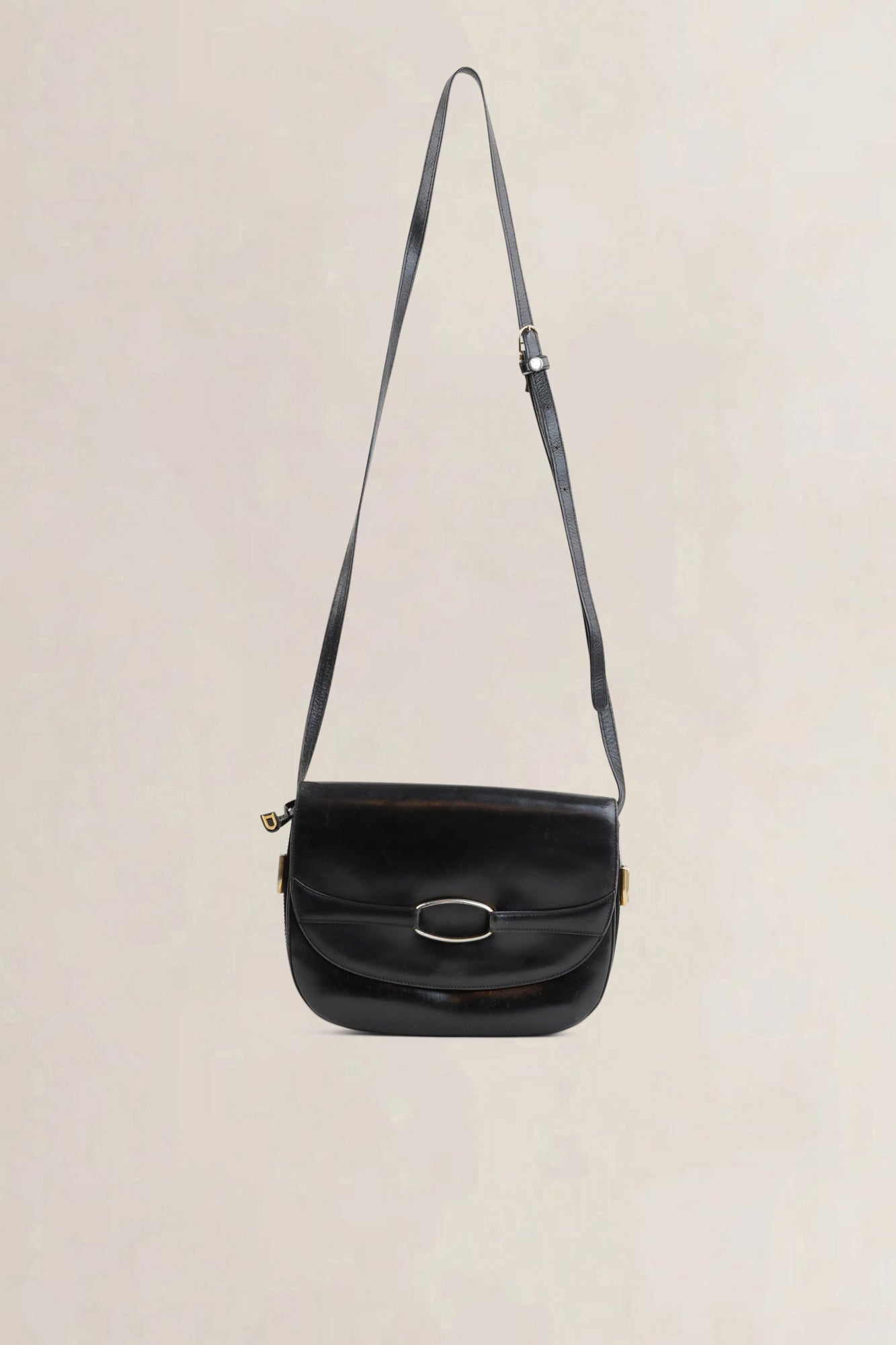 Vintage Black Crossbody Bag