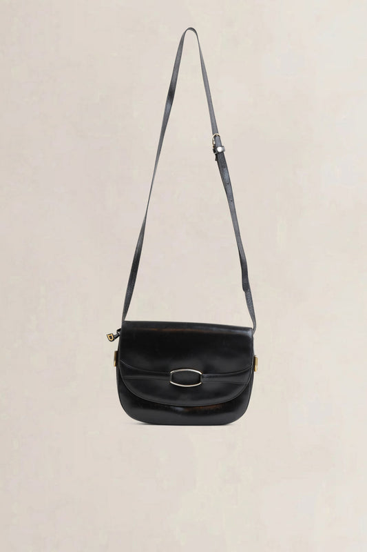 Vintage Black Crossbody Bag