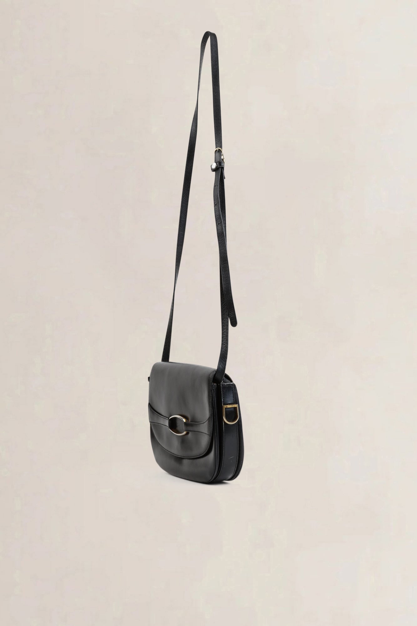 Vintage Black Crossbody Bag