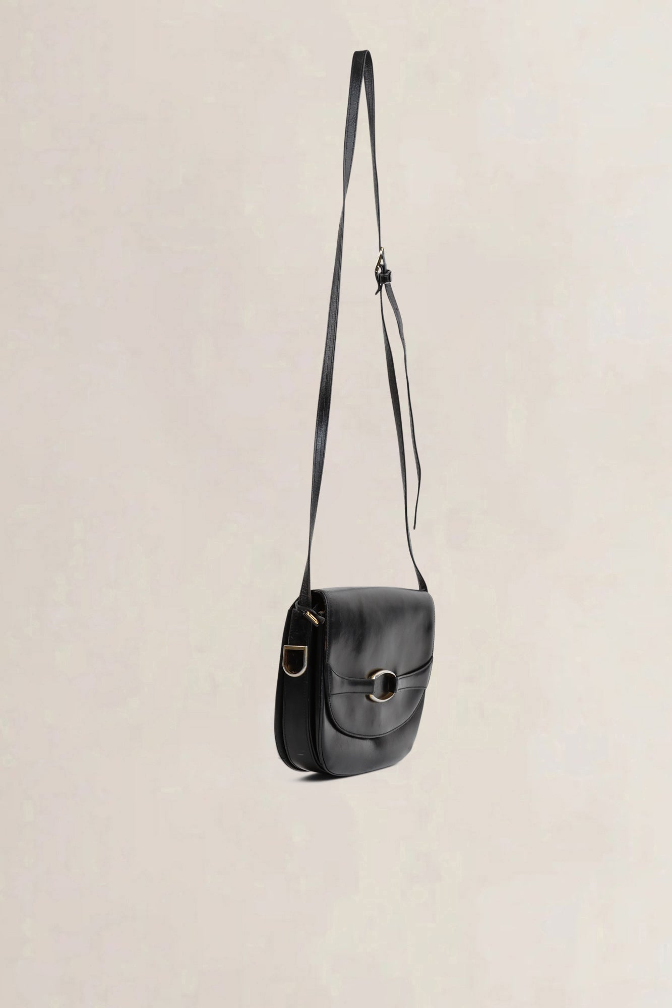 Vintage Black Crossbody Bag