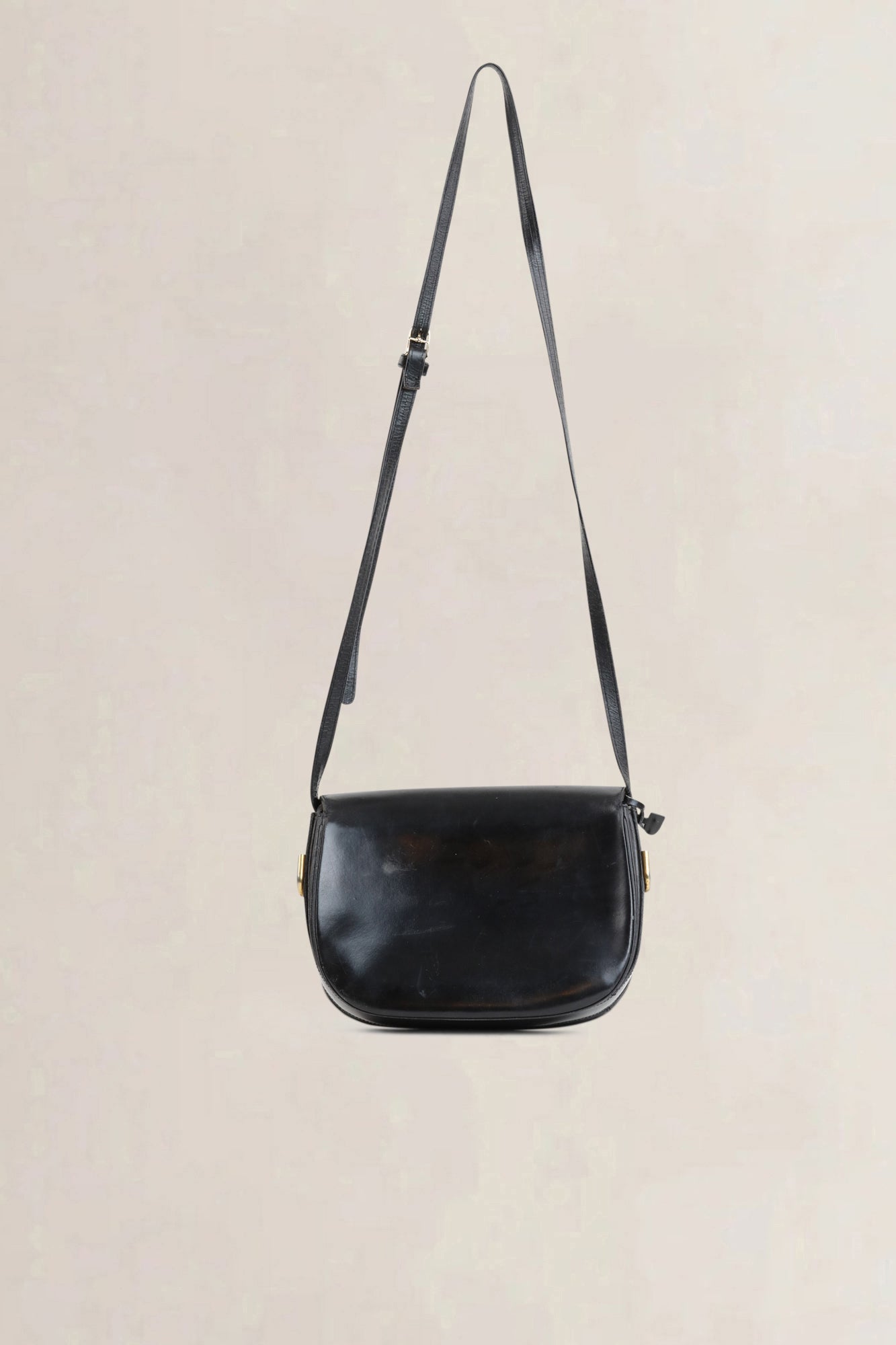 Vintage Black Crossbody Bag