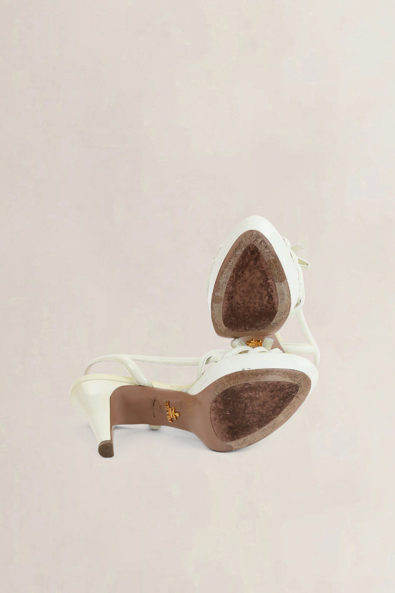 White Patent Leather Sandals