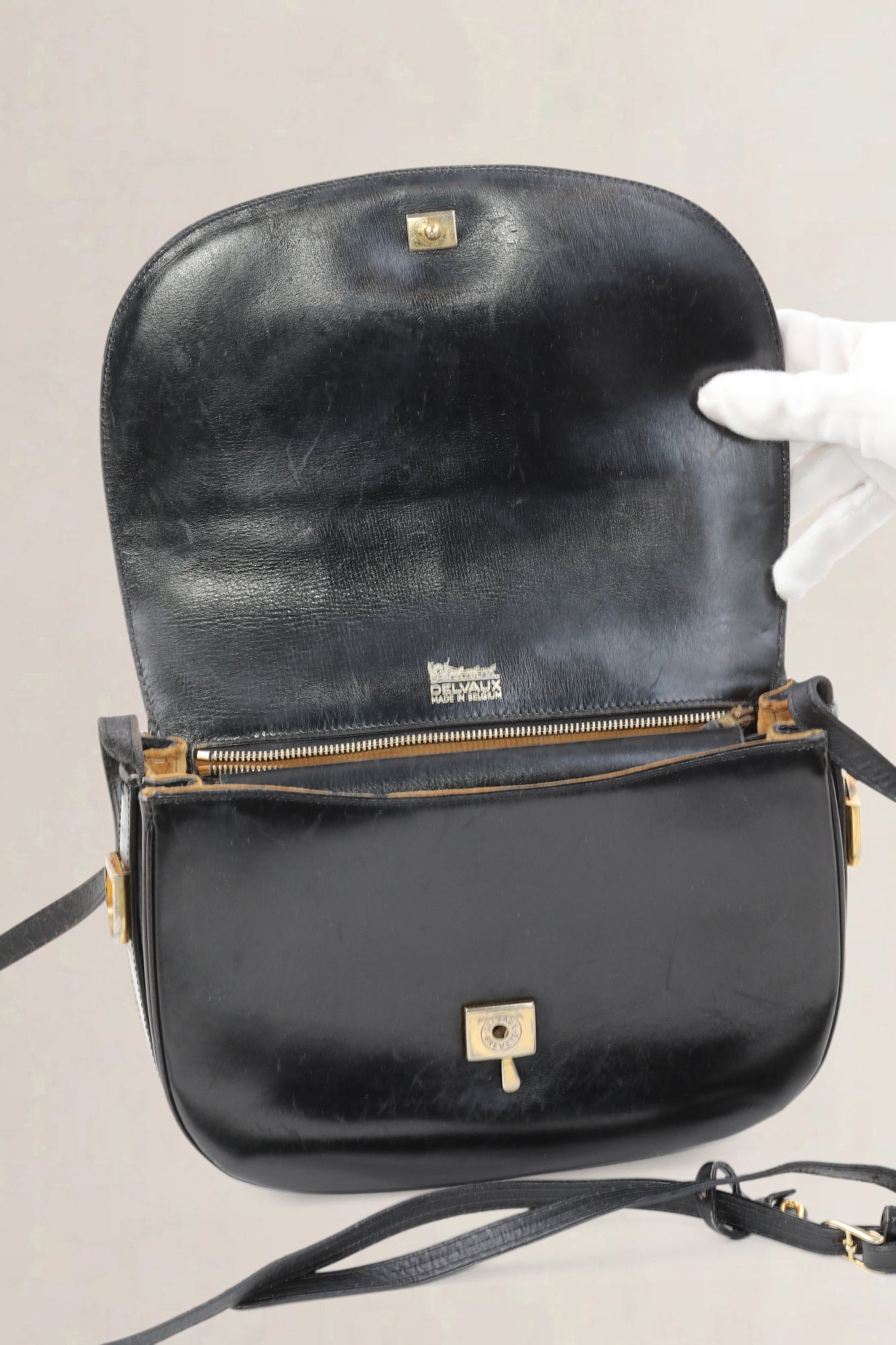Vintage Black Crossbody Bag