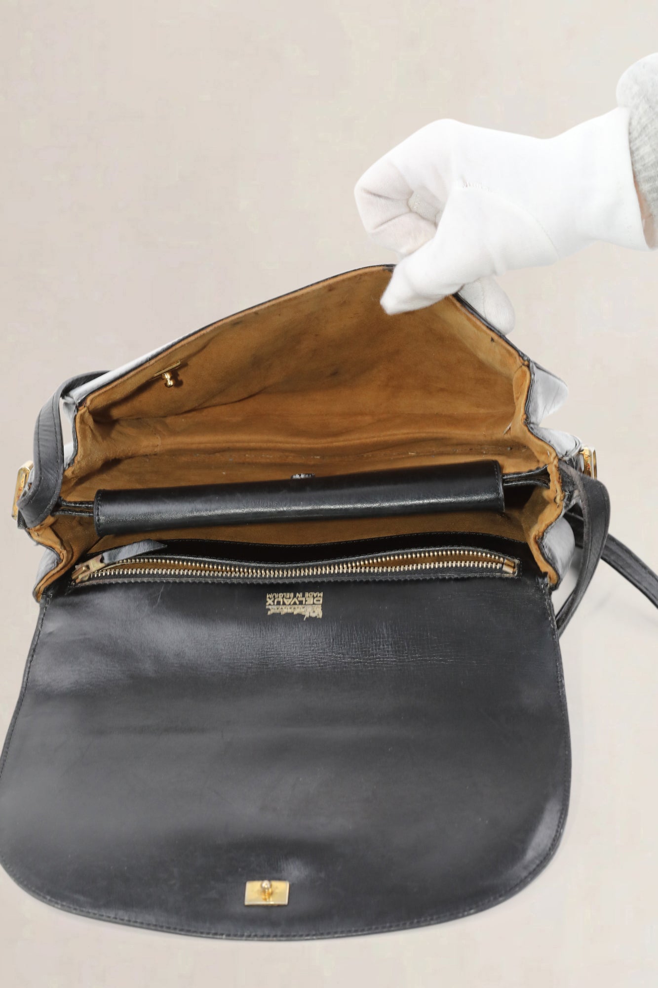 Vintage Black Crossbody Bag
