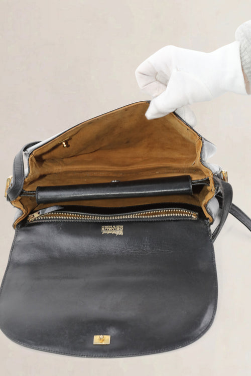 Delvaux Vintage Black Crossbody Bag