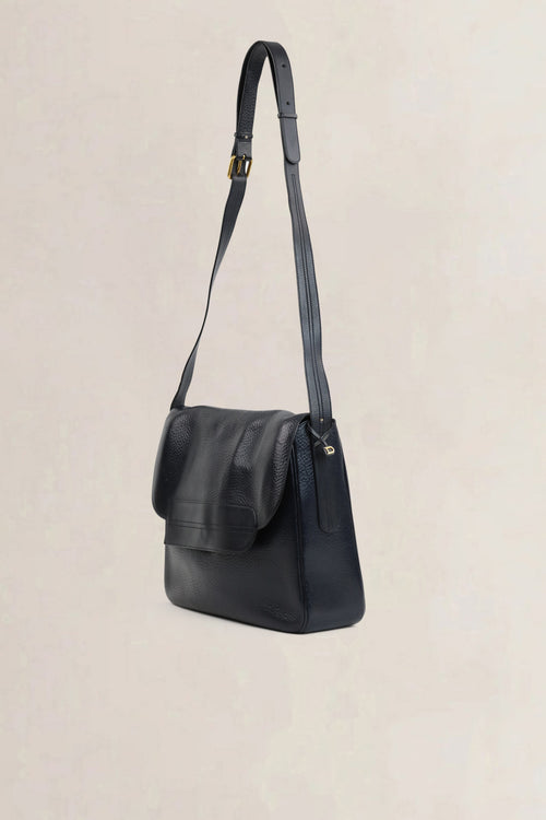 Delvaux Blue Leather Crossbody Bag