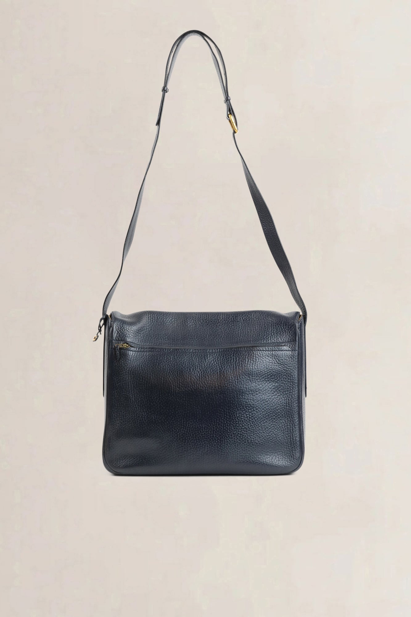 Blue Leather Crossbody Bag