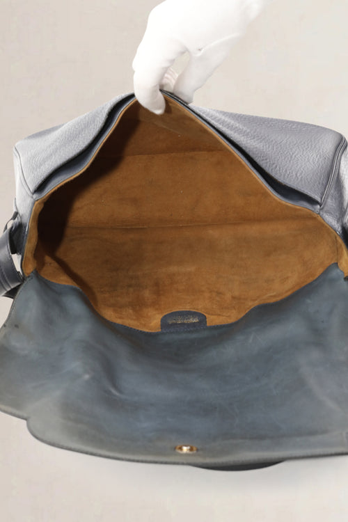 Delvaux Blue Leather Crossbody Bag