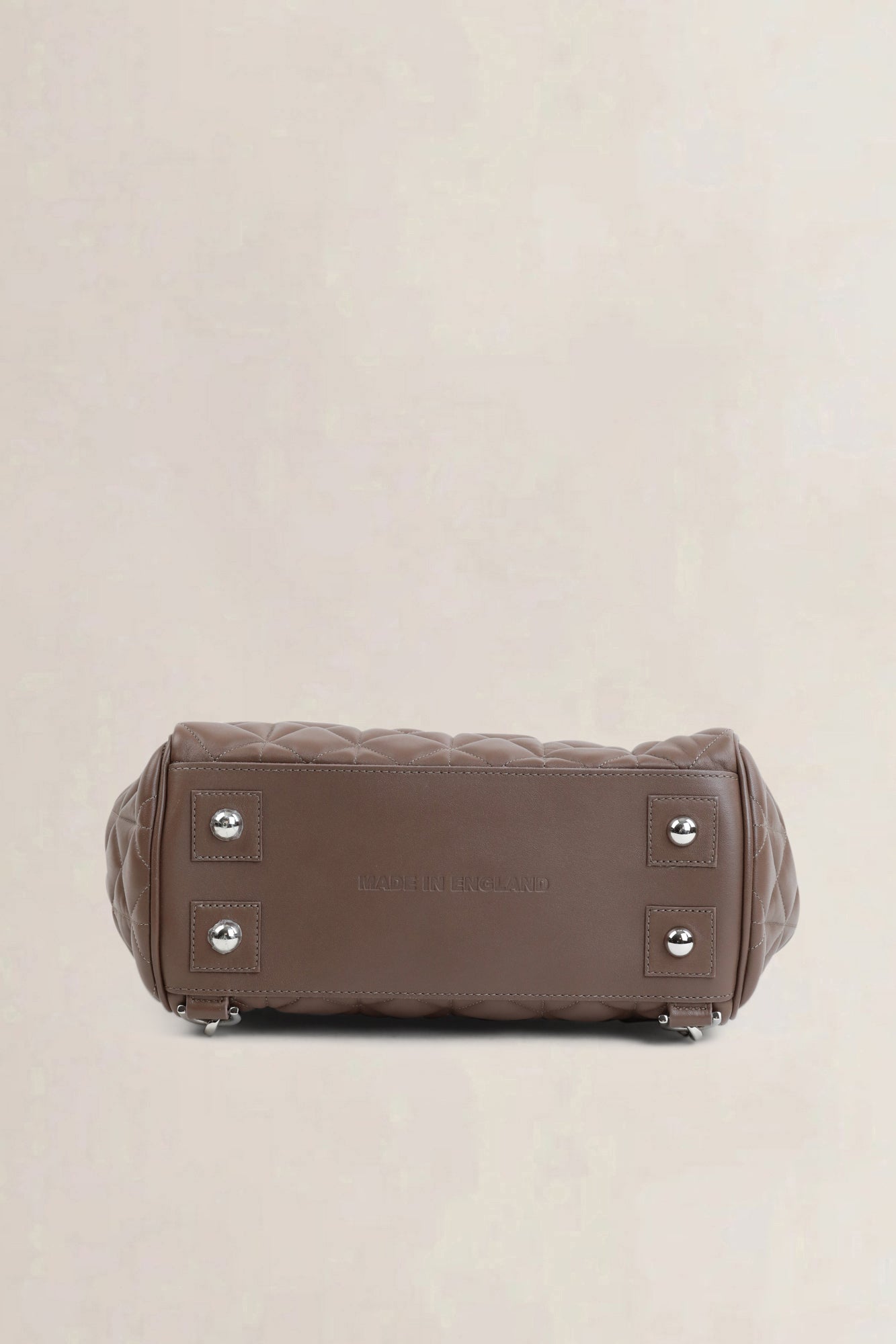 Brown Quilted Cara Delevingne Backpack