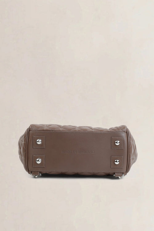 Mulberry Brown Quilted Cara Delevingne Backpack