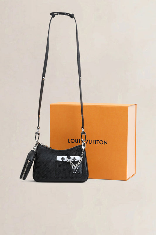 Black Epi Marellini Crossbody Bag