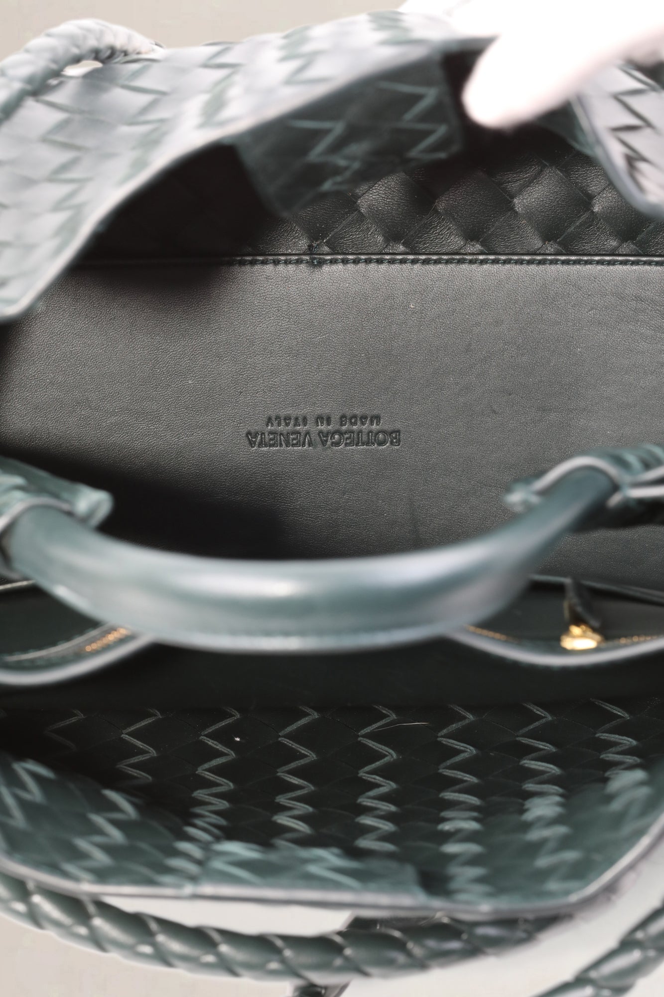 Medium Dark Green Andiamo Shoulder Bag