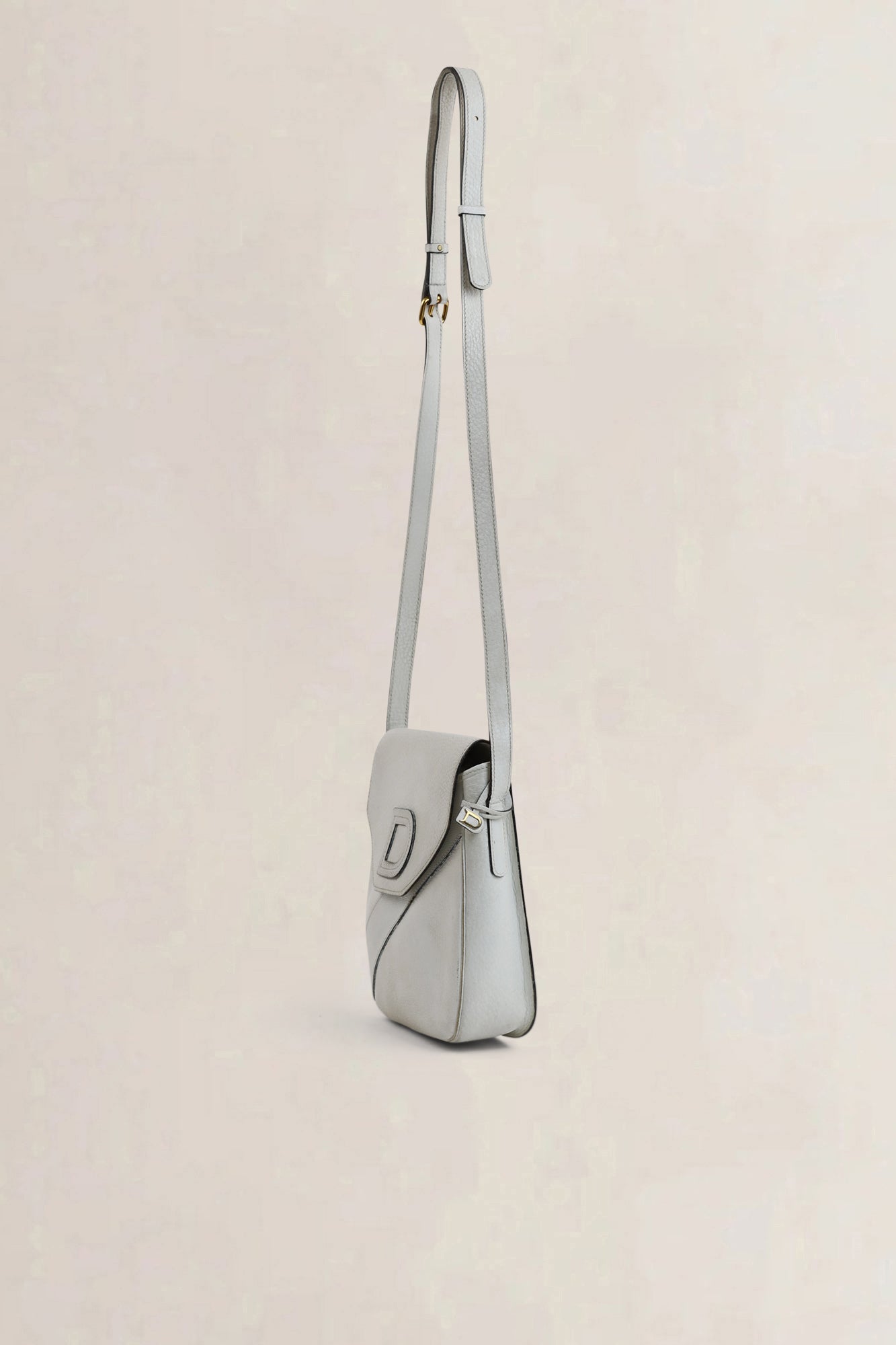 White Leather Crossbody Bag