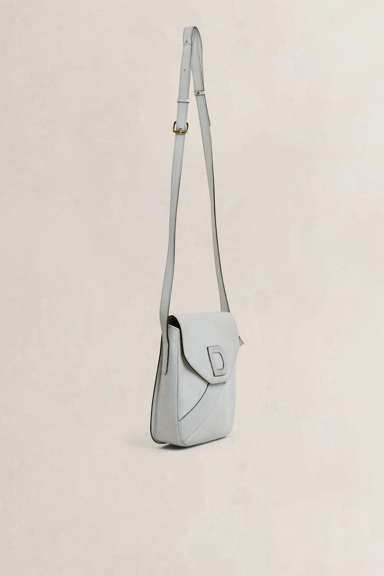 White Leather Crossbody Bag