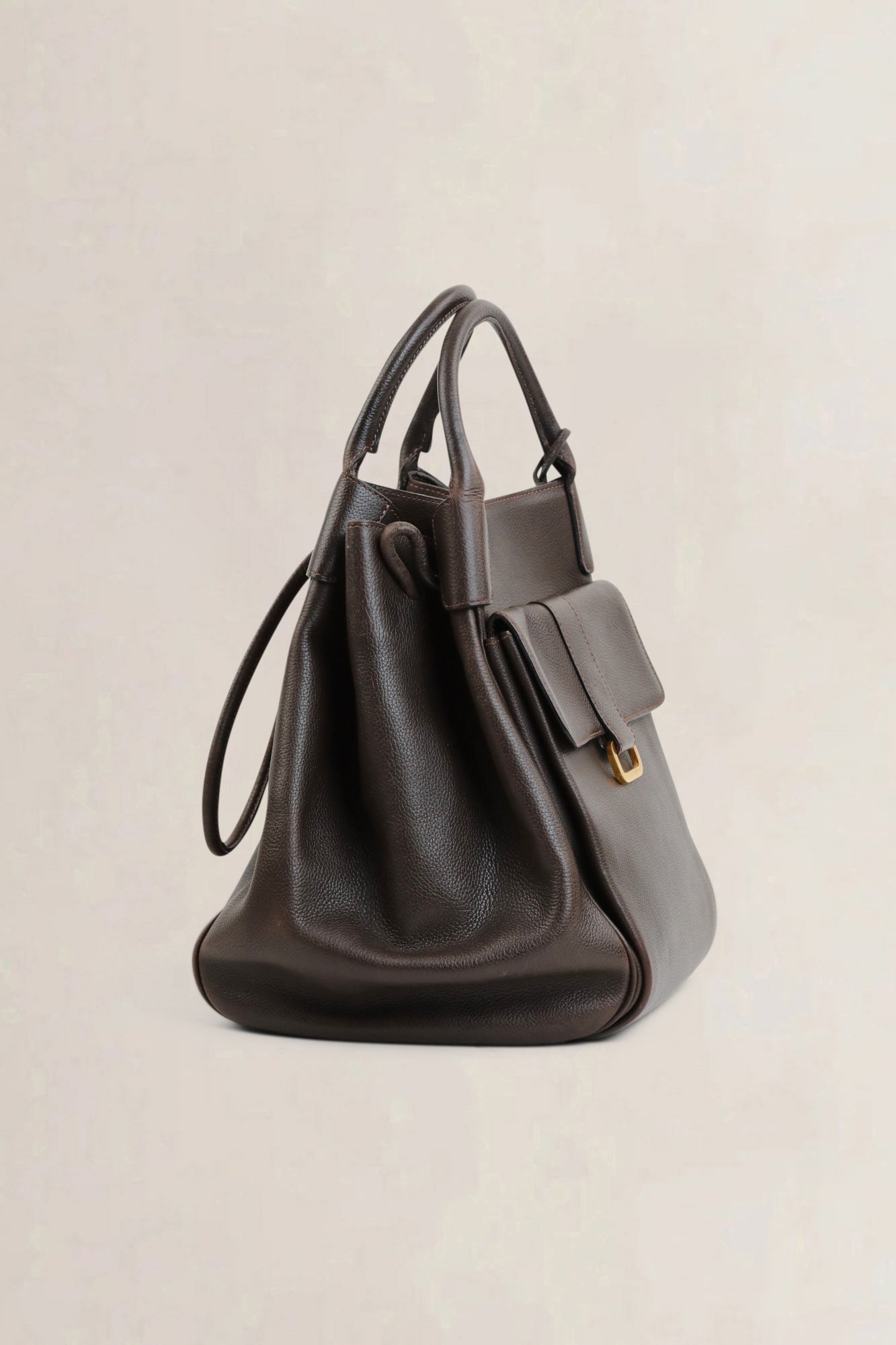 Brown Equivoque Shoulder Bag