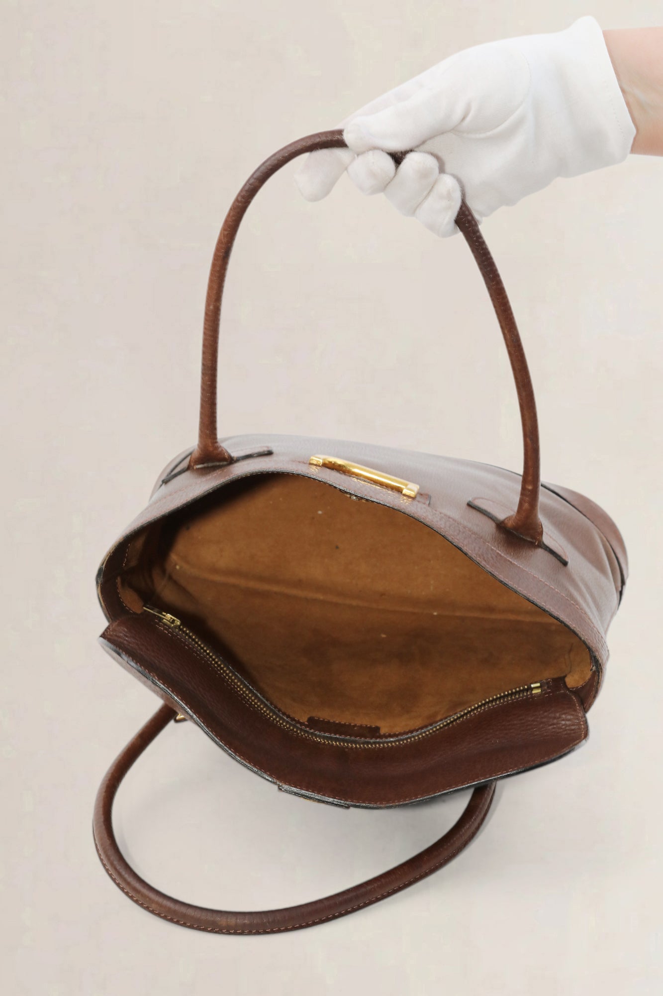 Brown Chais Top Handle Bag