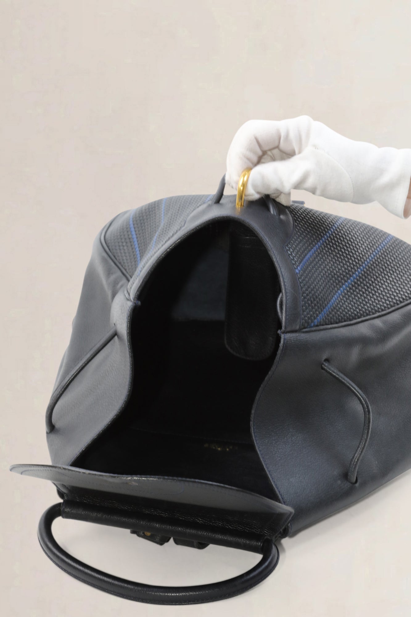 Blue/Black Toile De Cuir Lucifer GM Backpack