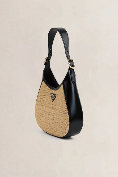 Paglia Vitello Cleo Shoulder Bag