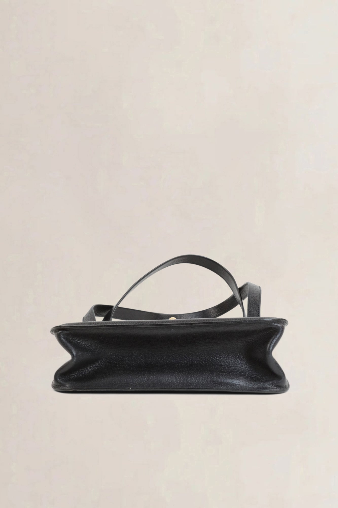 Black Turnlock Shoulder Bag