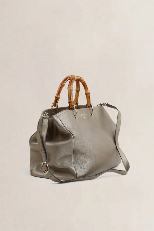 Gucci Metallic Large Bamboo Shopper Bag