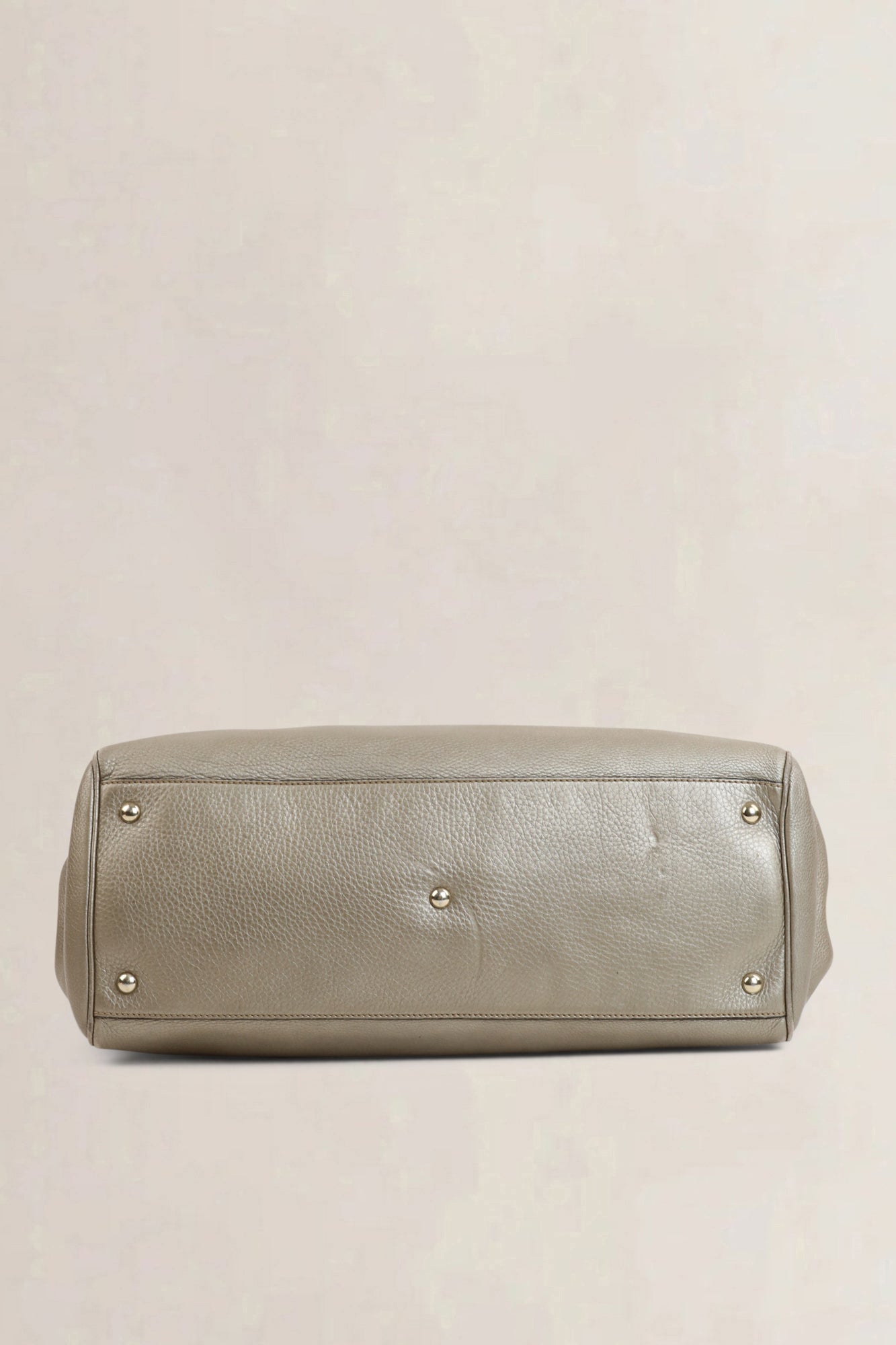 Metallic Large Bamboo Shopper Bag