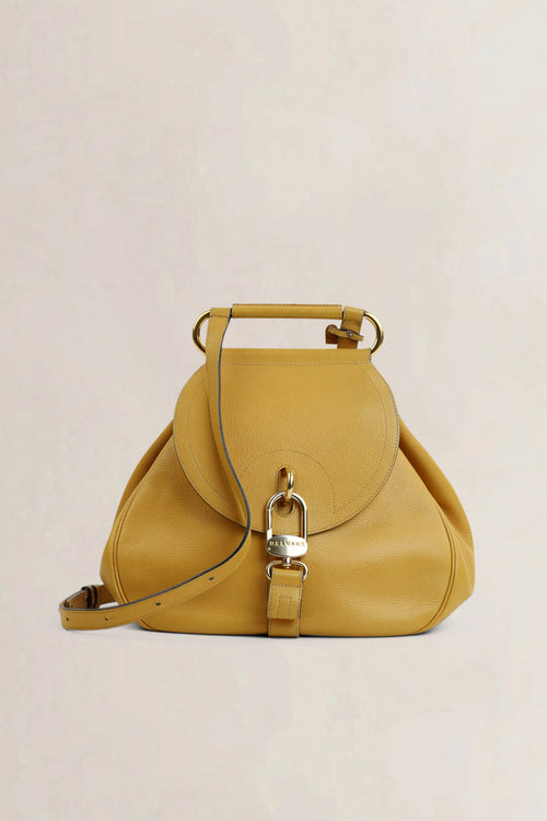 Delvaux Yellow Cerceau GM Shoulder Bag