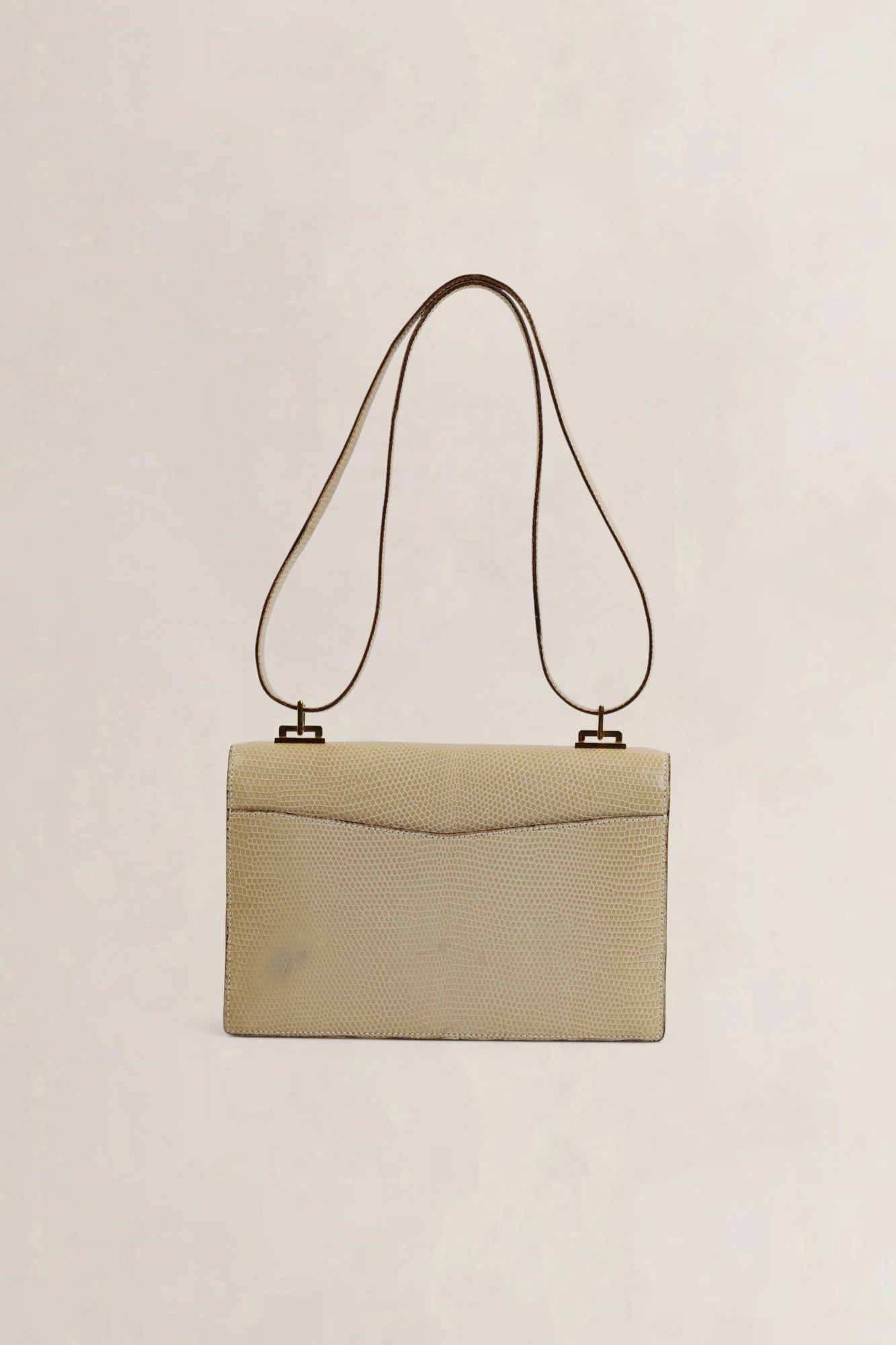 Light Beige Python Quito II Shoulder Bag
