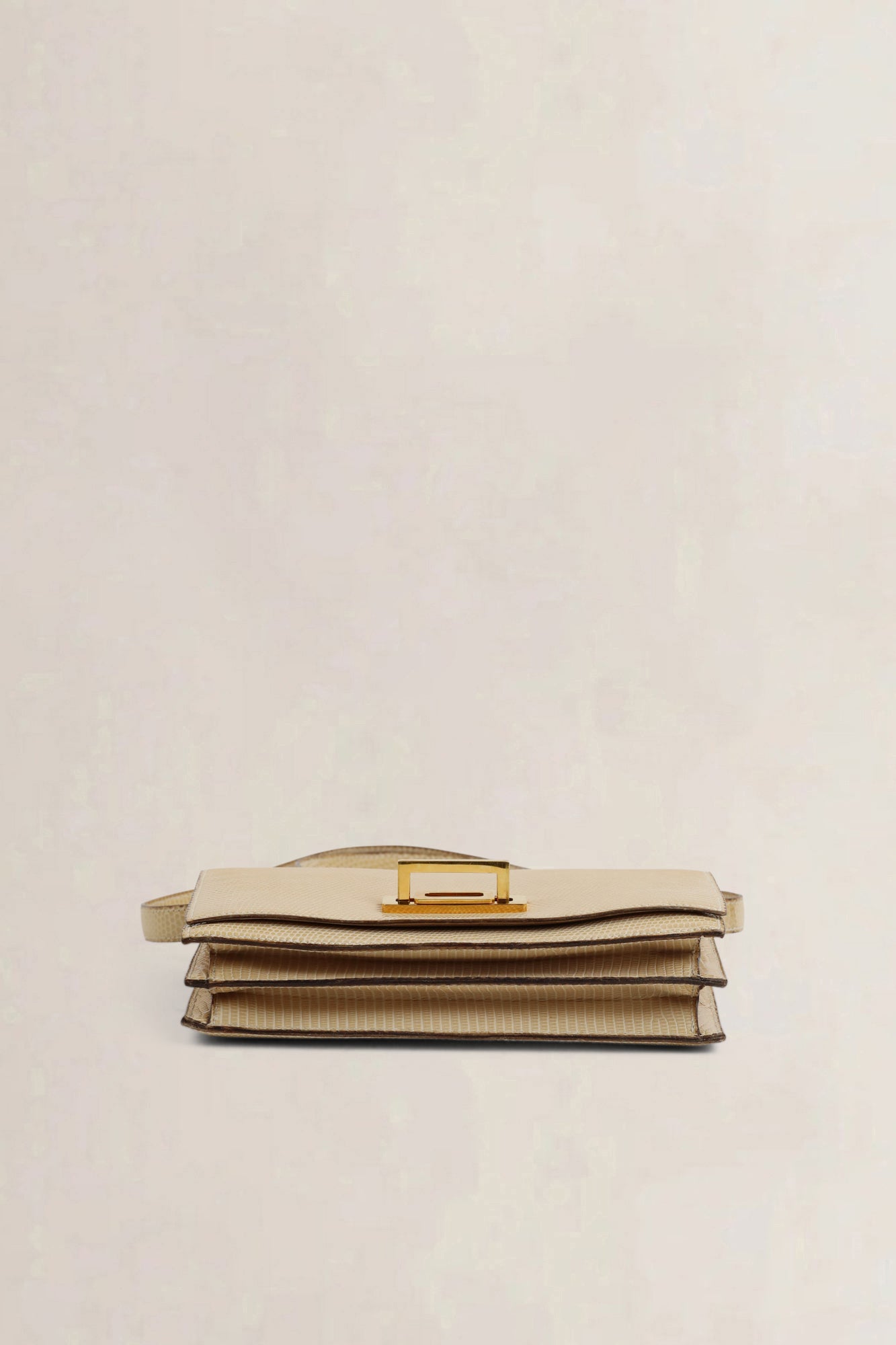 Light Beige Python Quito II Shoulder Bag