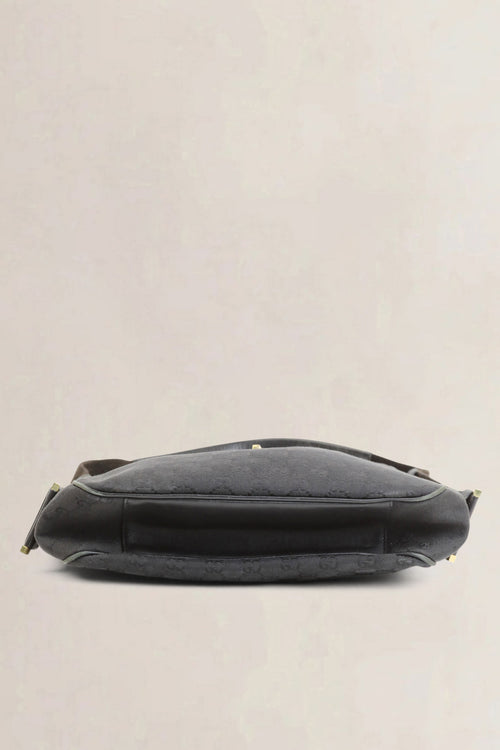 Gucci Black GG Canvas Jackie Shoulder Bag